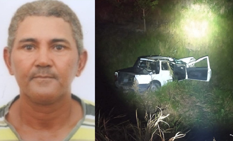 Teixeira: Motorista morre e dois passageiros ficam feridos em capotamento de veículo na BR-101