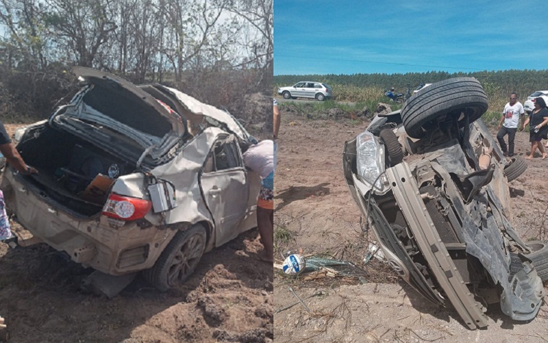 Violência no trânsito: Batida em entre dois veículos na BA 290, próximo ao Caxangá deixa cinco pessoas feridos