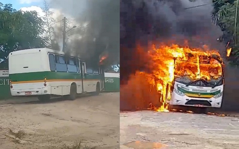 Violência Urbana: Ônibus Coletivo é incendiado por criminosos em Itamaraju em represália à morte de “Sérgio Fiuza”