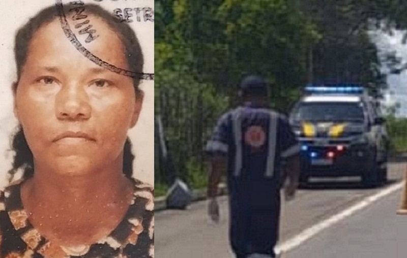 Violência no trânsito: Mulher morre atropelada por caminhonete na BR-101, em Teixeira de Freitas