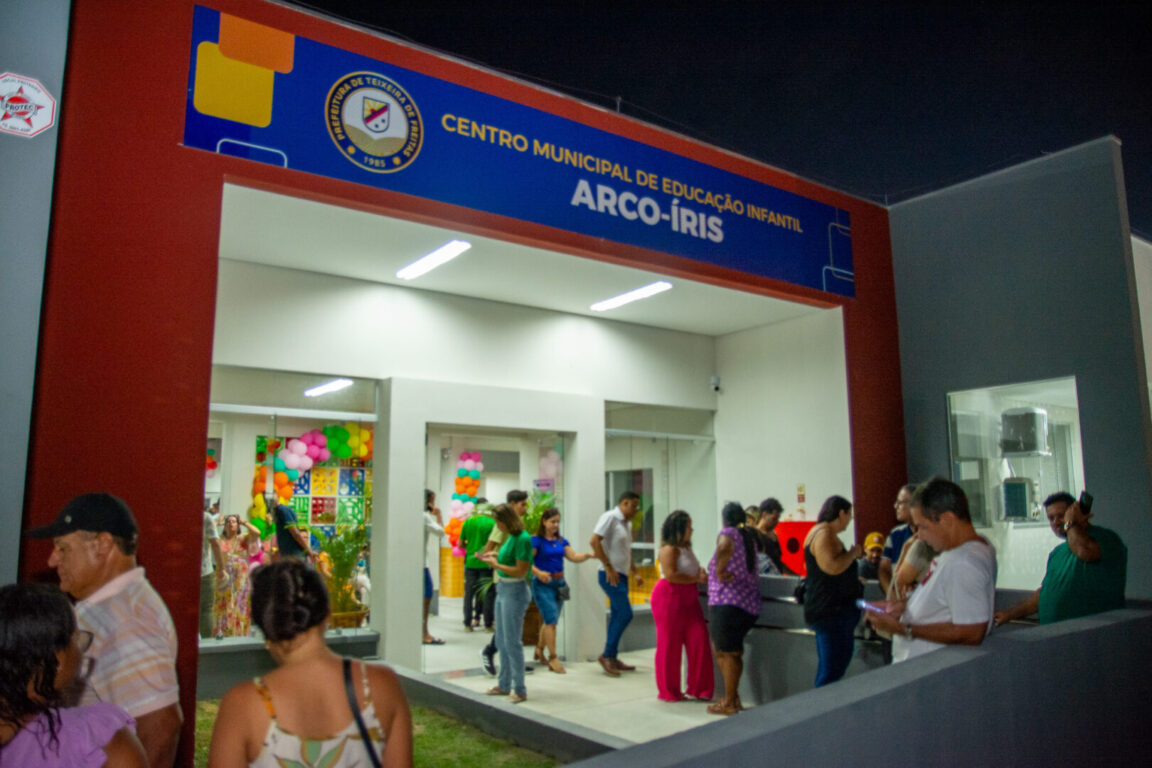 Teixeira: Confira como foi a inauguração do Centro Municipal de Educação Infantil Arco-Íris, no bairro Liberdade I