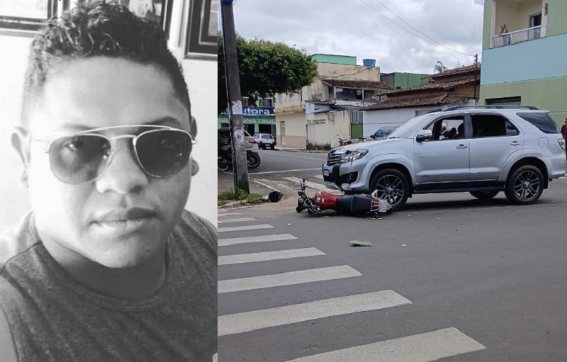 Tragédia: Jovem morre após colisão entre moto e caminhonete na região de central de Itamaraju