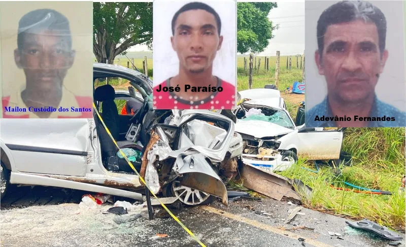 Tragédia: Três mortos e três gravemente feridos em um violento acidente na BA-290, em Teixeira