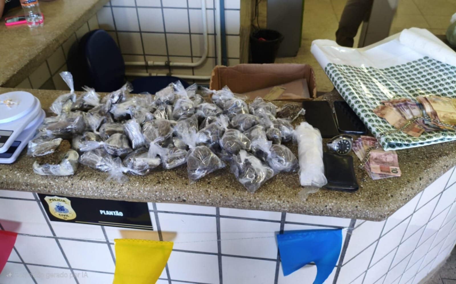 Itamaraju: PM prende casal em flagrante com farta quantidade de drogas no bairro Marotinho